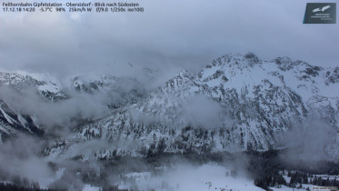 Obraz podglądu z kamery internetowej Oberstdorf - Mount Fellhorn